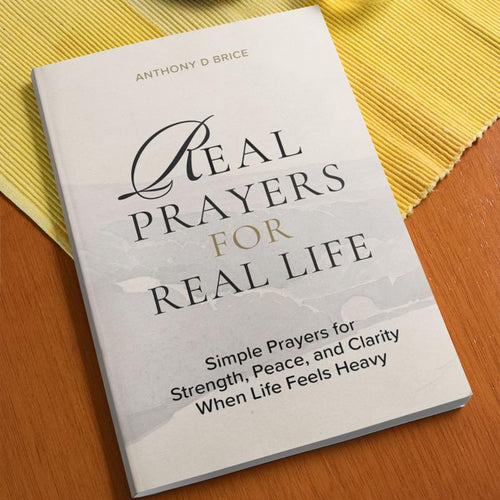 Anthony D Brice Real Prayers Devotional - Trade Paperback Desk Guide, Religion Book.
