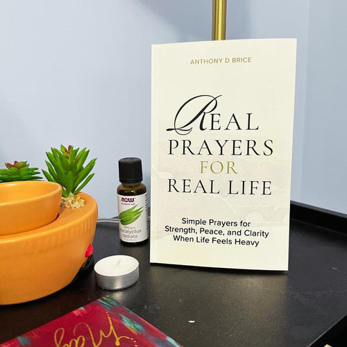 Anthony D Brice Real Prayers Devotional - Trade Paperback Desk Guide, Religion Book.