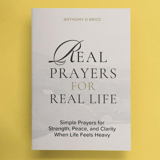 Anthony D Brice Real Prayers Devotional - Trade Paperback Desk Guide, Religion Book.